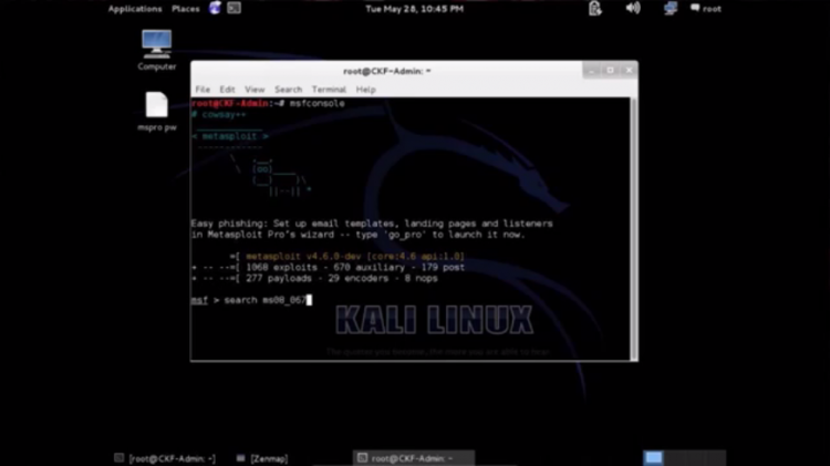 Metasploit from the Command Line in Kali Linux